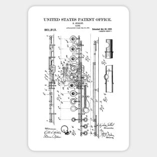 Flute Patent Black Sticker